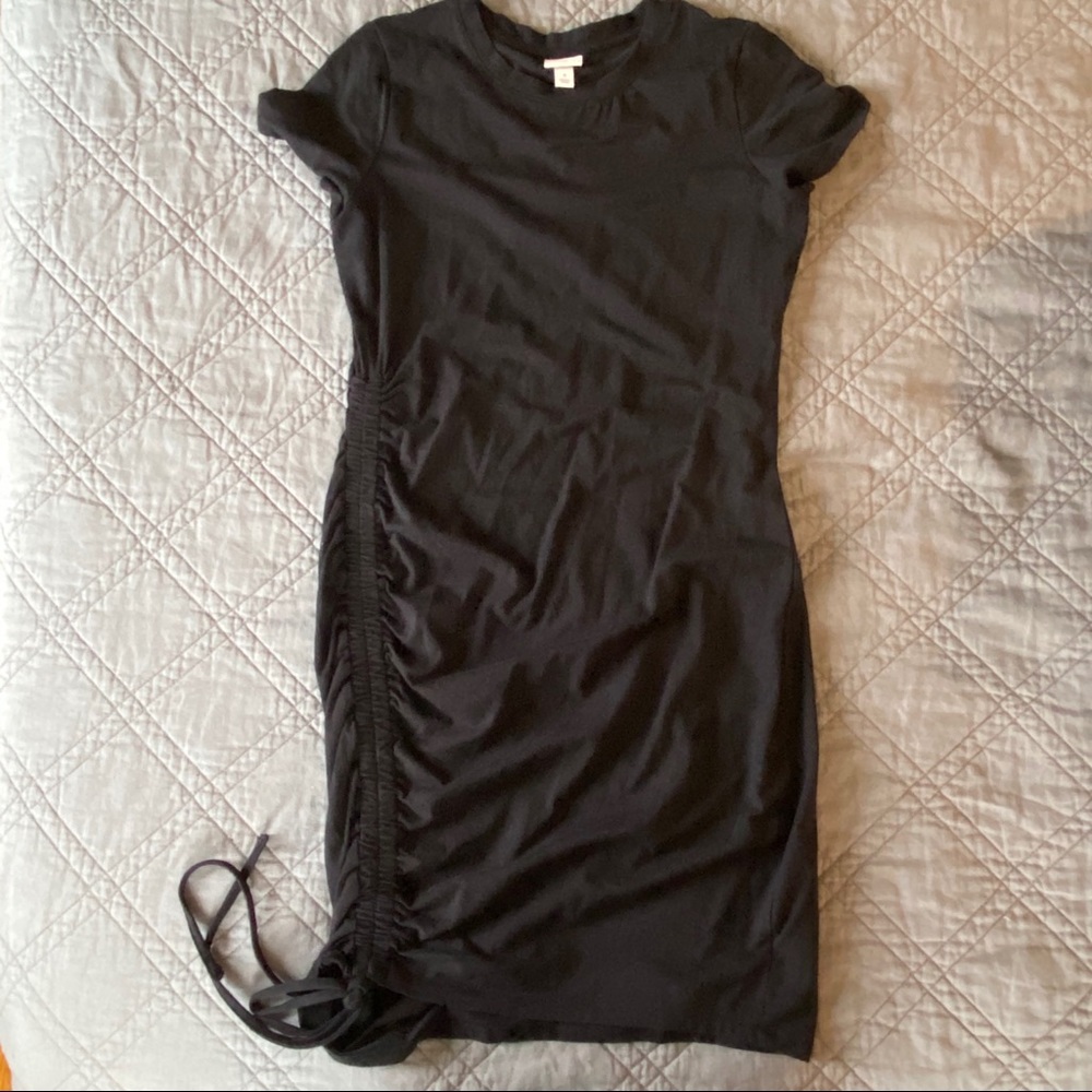 Black Cotton Minidress